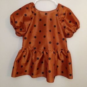 Asos Polka Dot Peplum top
